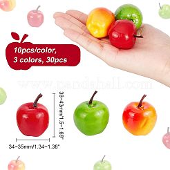 30Pcs 3 Colors Mini Foam Imitation Apples&nbsp;DJEW-CA0001-26