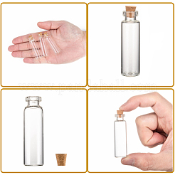 Glass Jar Glass Bottle for Bead Containers&nbsp;X-CON-E008-60x16mm