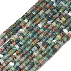 Natural Indian Agate Beads Strands&nbsp;G-P575-B02-4x2mm