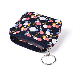 Flower Pattern Cotton Cloth Wallets&nbsp;AJEW-N003-11
