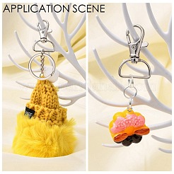 Zinc Alloy Swivel D Rings Lobster Claw Clasps&nbsp;X-E341-8