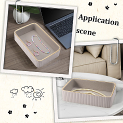 Imitation Leather Storage Boxes without Lid&nbsp;AJEW-WH20068-003B