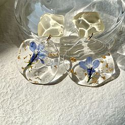 Acrylic Stud Dangle Earrings&nbsp;WGD713B-01