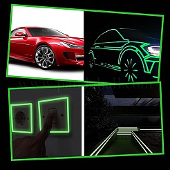 10M Luminous PET Adhesive Tape for Stage&nbsp;AJEW-SP0002-35A-02