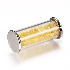 Alloy & Glass Wish Bottle Pendants&nbsp;G-Z017-06