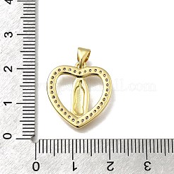 Brass Micro Pave Cubic Zirconia Pendants&nbsp;KK-C090-35G-03