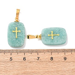 Natural Amazonite Pendants&nbsp;G-G461-06G-07