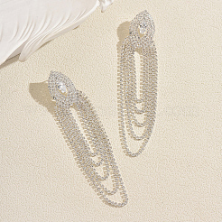 Brass Rhinestone Stud Earrings for Women&nbsp;DO8173