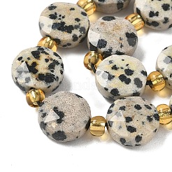 Natural Dalmatian Jasper Beads Strands&nbsp;G-G271-C01-10mm