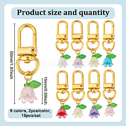 Lily of the Valley Plastic Pendant Decoration&nbsp;HJEW-HY00006