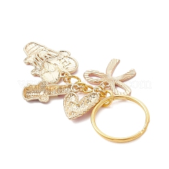 Heart with Hot Air Balloon Alloy Enamel Keychains&nbsp;KEYC-JKC01447