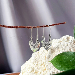 Retro Alloy Hoop Earrings&nbsp;WG3CD9F-01