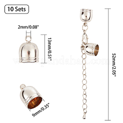 Brass Chain Extender&nbsp;KK-AR0001-14P-NF