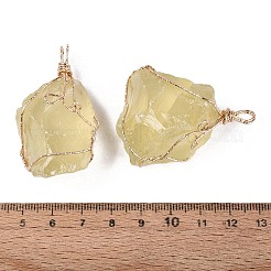 Raw Rough Natural Yellow Quartz(Heated) Big Pendants&nbsp;G-Q606-07