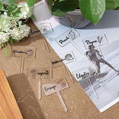 1 Set Acrylic Plant Labels&nbsp;AJEW-CA0004-57A