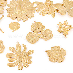11Pcs 11 Styles 304 Stainless Steel Pendants&nbsp;STAS-TA0003-22