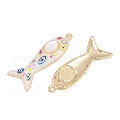 Printed Alloy Enamel Pendants&nbsp;RB-CBAA915-02G-05