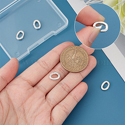 4Pcs 925 Sterling Silver Spring Gate Rings&nbsp;STER-PH0001-53