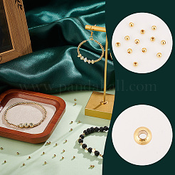 600Pcs Rack Plating Brass Round Spacer Beads&nbsp;KK-PH0005-84