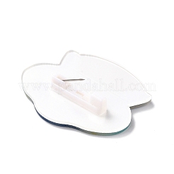 Flying Saucer Acrylic Safety Brooch&nbsp;LS-JEWB-D009-11P