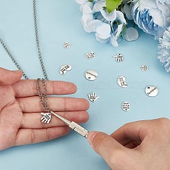 180Pcs 6 Styles Tibetan Style Alloy Pendants&nbsp;TIBEP-AR0001-14