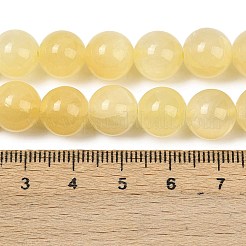 Natural Golden Silk Jade Beads Strands&nbsp;G-Z112-A01-6mm