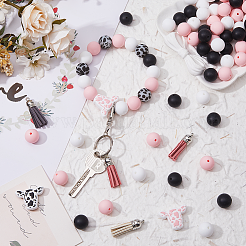 DIY Silicone Beads Keychain Making Kits&nbsp;DIY-FI0001-15