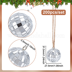 200Pcs Glass Pendants&nbsp;FIND-GW0001-01