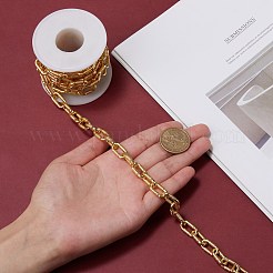 Brass Paperclip Chains&nbsp;LCHA-SZ0001-01G-RS