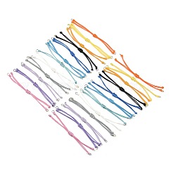 24Pcs 6 Styles Waxed Polyester Cord Slider Bracelet Making&nbsp;AJEW-FS00004