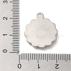 Non-Tarnish 304 Stainless Steel Pendants&nbsp;STAS-R223-13