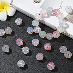 20Pcs 4 Colors Transparent Food Grade Eco-Friendly Silicone Beads&nbsp;SIL-YW0003-64