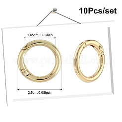 10Pcs Zinc Alloy Spring Gate Rings&nbsp;FIND-YW0007-90