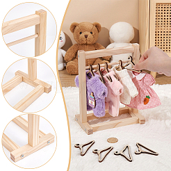 1Bag Wood Doll Clothes Rack&nbsp;DIY-UN0008-76