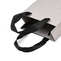 Paper Gift Tote Bags with Nylon Black Ribbon Handles&nbsp;ABAG-K004-01A