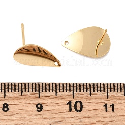 Brass Stud Earring Findings&nbsp;KK-P340-17G
