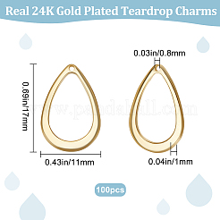 100Pcs 304 Stainless Steel Open Pendants&nbsp;STAS-BBC0002-55