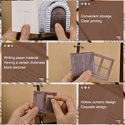 5 Sets 5 Styles Windows Themes Paper Stickers&nbsp;DIY-SP0005-60