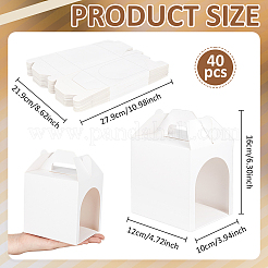 Kraft Paper Folding Paper Pet Gift Packing Tote Boxes&nbsp;CON-WH0089-238A