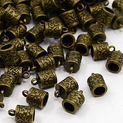 Tibetan Style Cord Ends&nbsp;TIBEP-LF10887YKG-AB-FF