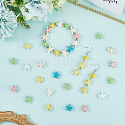 120Pcs 6 Styles Dyed Synthetic Turquoise Beads&nbsp;G-SC0003-48