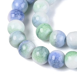 Opaque Ombre Effect Dyed Glass Beads Strands&nbsp;GLAA-Q106-04A-10