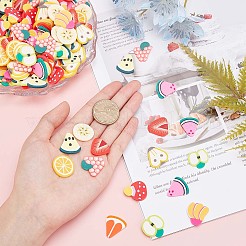 220Pcs 11 Styles Handmade Polymer Clay Cabochons&nbsp;CLAY-AR0001-08
