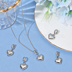 5Pcs 304 Stainless Steel European Dangle Charms&nbsp;STAS-BBC0007-89