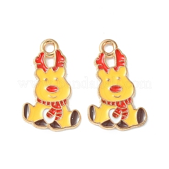 Christmas Alloy Enamel Pendants&nbsp;LS-ENAM-D047-07G-04