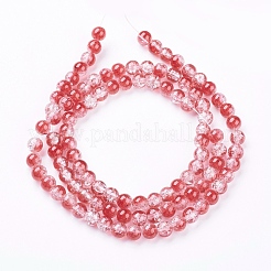 Crackle Glass Beads Strands&nbsp;X-GGC8mmY-A74
