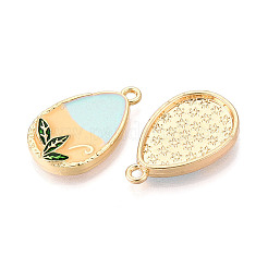 Rack Plating Alloy Enamel Pendants&nbsp;ENAM-N066-01KCG