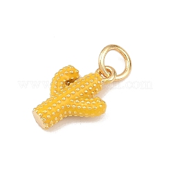 Brass Enamel Pendants&nbsp;KK-P339-22G-01