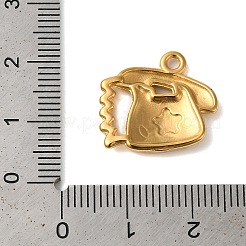 Ion Plating(IP) 304 Stainless Steel Pendant Rhinestone Settings&nbsp;STAS-N103-40G