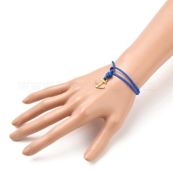 Anchor Alloy Charm Bracelets&nbsp;BJEW-JB05516-M